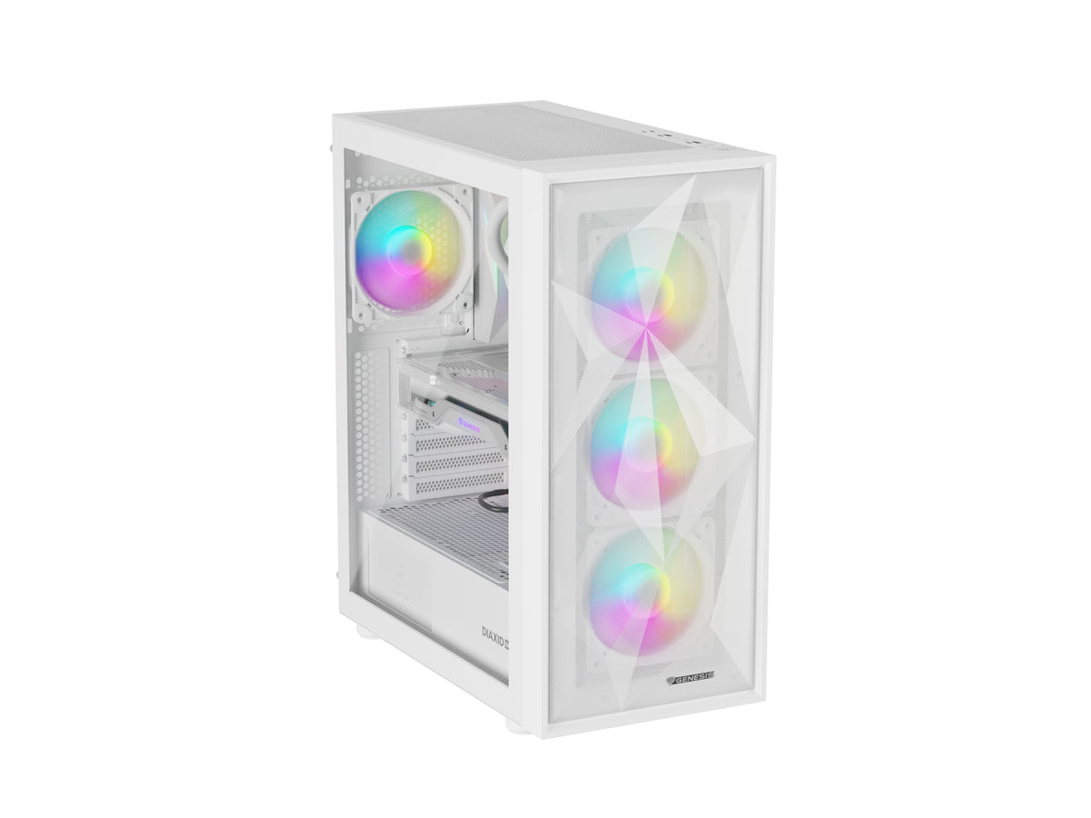 GENESIS Diaxid 605 ARGB Midi Tower Weiß