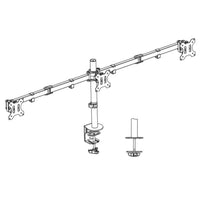 Supporto da tavolo per monitor ACT, 3 schermi fino a 27", VESA