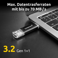 Intenso Twist Line USB-Stick 256 GB USB Type-A / USB Type-C 3.2 Gen 1 (3.1 Gen 1) Anthrazit