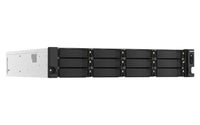 QNAP TS-h1887XU-RP NAS Rack (2U) Intel Xeon E E-2334 16 GB DDR4 0 TB QuTS hero Schwarz, Weiß