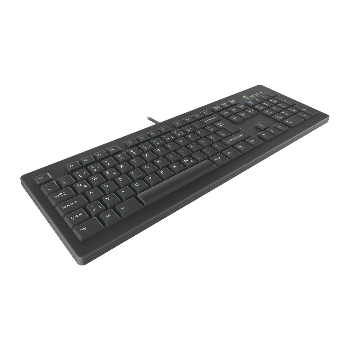 Contour Design Active Key Contour ClassicClean Medizinische Tastatur Abnehmbare Abdeckung Full-Size Kabelgebunden Schwarz DE C8100