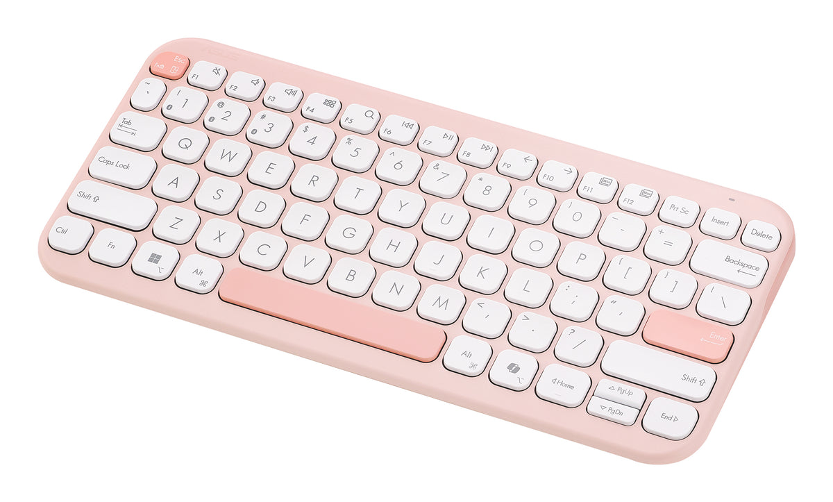 ASUS Marshmallow Keyboard KW100 Tastatur Haus Bluetooth QWERTZ Deutsch Pink