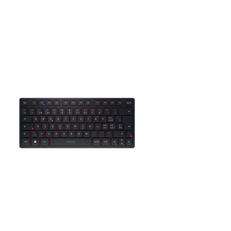 CHERRY KW 9200 MINI Tastatur Universal USB + RF Wireless + Bluetooth QWERTZ Schweiz Schwarz