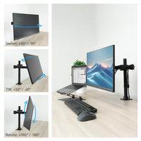 ACT Monitor-Tischhalterung, 1 Bildschirm bis zu 32" und 12 kg
