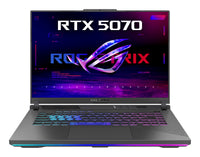 ASUS ROG Strix G16 G614FP-S5008W AMD Ryzen™ 9 9955HX Laptop 40,6 cm (16") WQXGA 32 GB DDR5-SDRAM 1 TB SSD NVIDIA GeForce RTX 5070 Wi-Fi 6E (802.11ax) Windows 11 Home Schwarz, Grau QWERTZ Deutsch