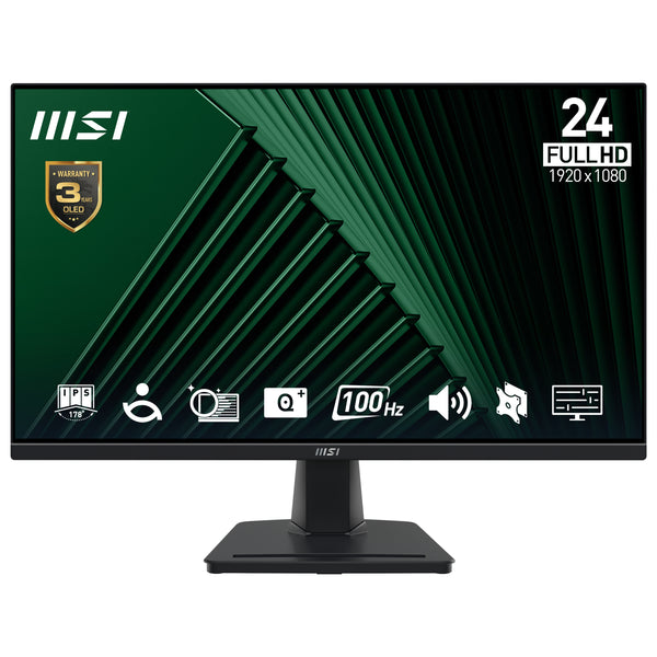 MSI Pro MP245G Moniteur 60,5 cm (23.8") 1920 x 1080 pixels Full HD LCD Noir