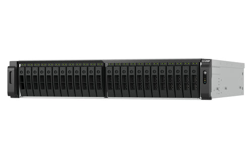 QNAP TS-H3077AFU-R7-64G NAS & Speicherserver Rack (2U) AMD Ryzen™ 5 64 GB DDR5 0 TB QuTS hero Schwarz, Metallisch