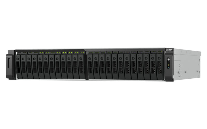 QNAP TS-H3077AFU-R7-64G NAS & Speicherserver Rack (2U) AMD Ryzen™ 5 64 GB DDR5 0 TB QuTS hero Schwarz, Metallisch