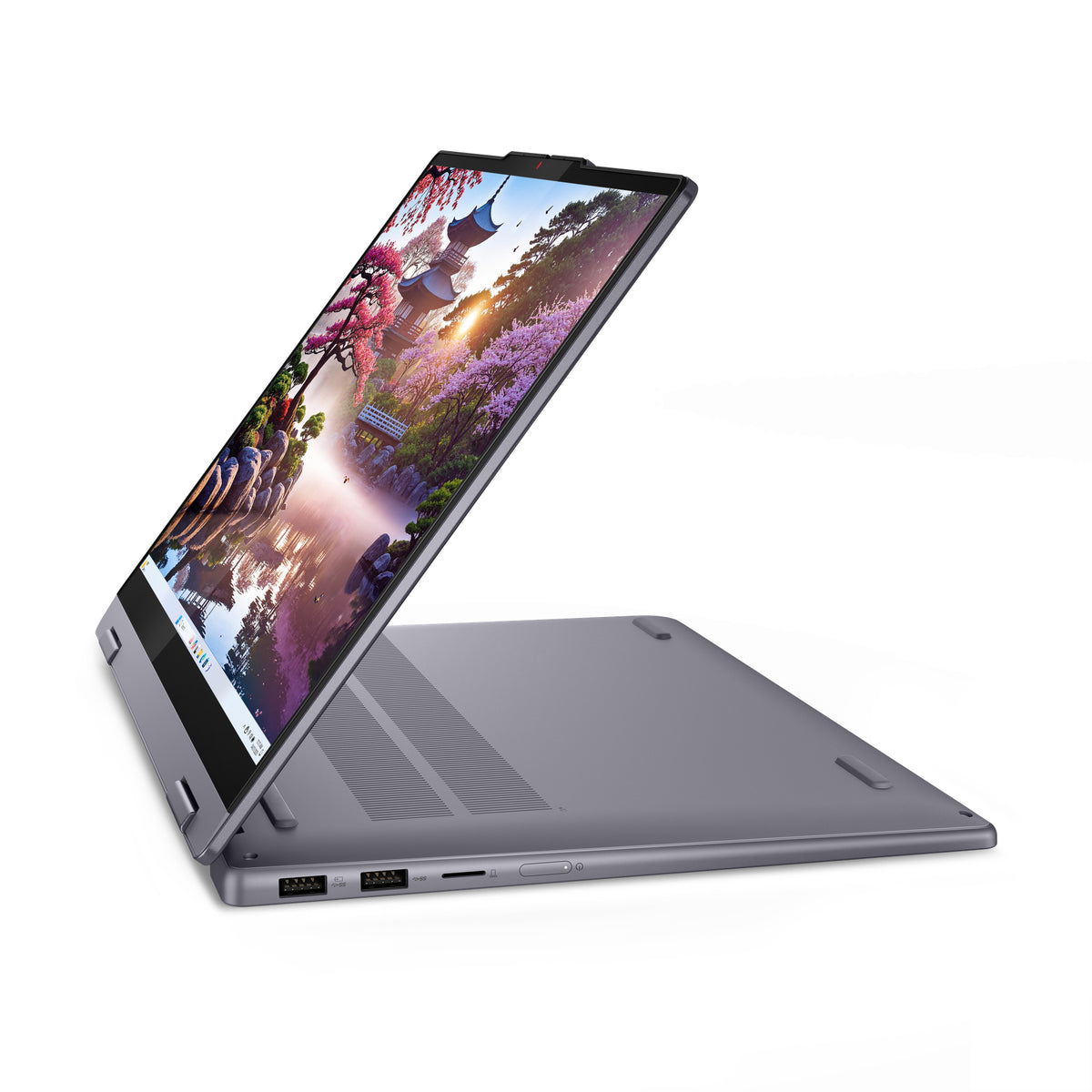 Lenovo IdeaPad 5 2-in-1 14AKP10 Copilot+ PC AMD Ryzen AI 7 350 Hybrid (2-in-1) 35,6 cm (14") Touchscreen WUXGA 16 GB LPDDR5x-SDRAM 512 GB SSD Wi-Fi 7 (802.11be) Windows 11 Home Deutsch Grau