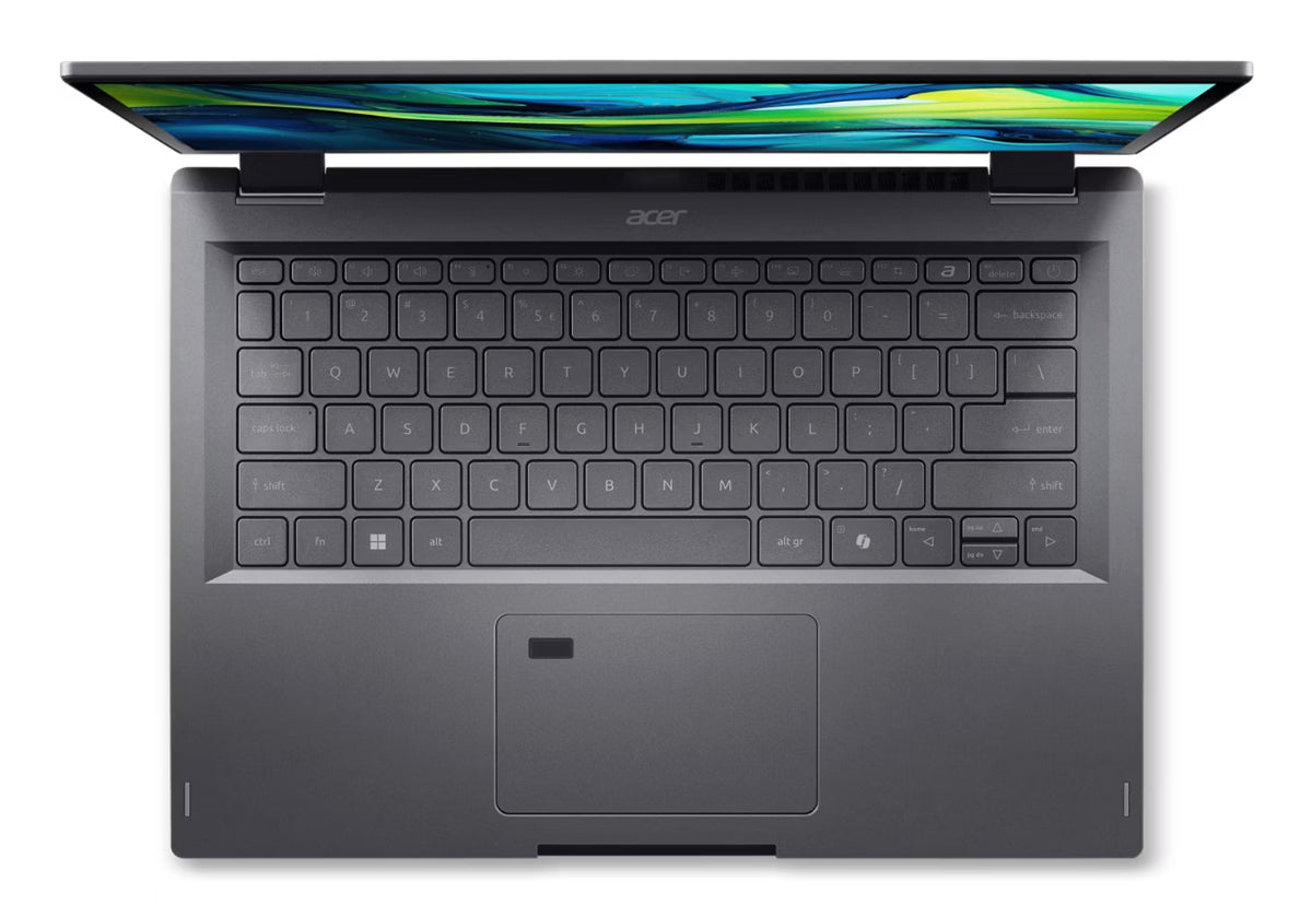 Acer Aspire Spin 14 ASP14-52MTN-73G8 Intel Core Ultra 7 155U Hybrid (2-in-1) 35,6 cm (14") Touchscreen WUXGA 16 GB LPDDR5x-SDRAM 1 TB SSD Wi-Fi 6E (802.11ax) Windows 11 Home Grau