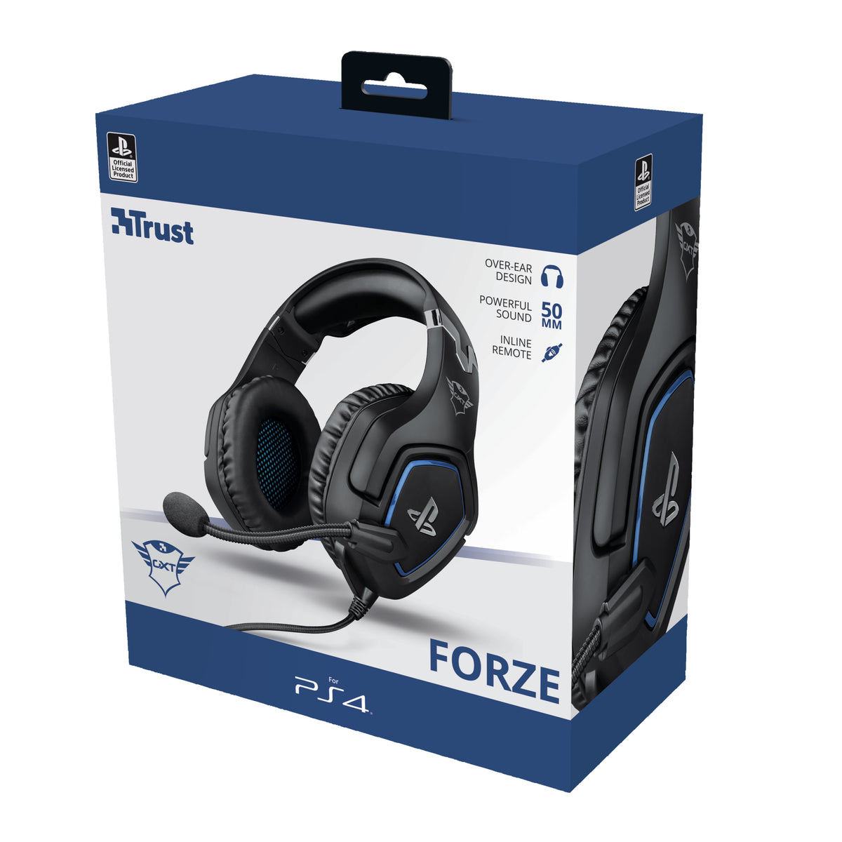 Trust GXT 488 Forze PS4 Kopfhörer Kabelgebunden Kopfband Gaming Schwarz