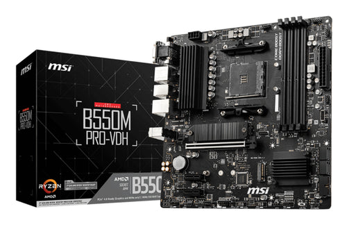 MSI B550M Pro-VDH (B550.AM4.mATX.AMD)