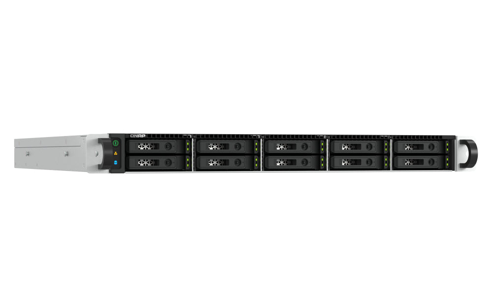 QNAP TS-h1077AFU-R7-32G NAS Rack (1U) AMD Ryzen™ 7 32 GB DDR5 0 TB QNAP QTS Schwarz, Grau