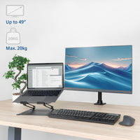 ACT Monitor-Tischhalterung, 1 Bildschirm bis zu 32" und 12 kg