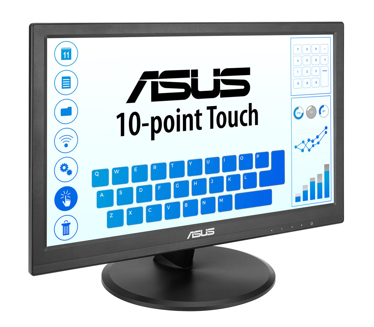 ASUS Touch VT169HE Computerbildschirm 39,6 cm (15.6") 1920 x 1080 Pixel Full HD LED Touchscreen Tisch Schwarz