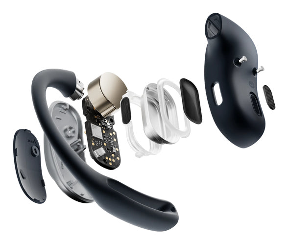 SHOKZ OpenFit Air Kopfhörer Kabellos Ohrbügel Anrufe/Musik/Sport/Alltag Bluetooth Schwarz