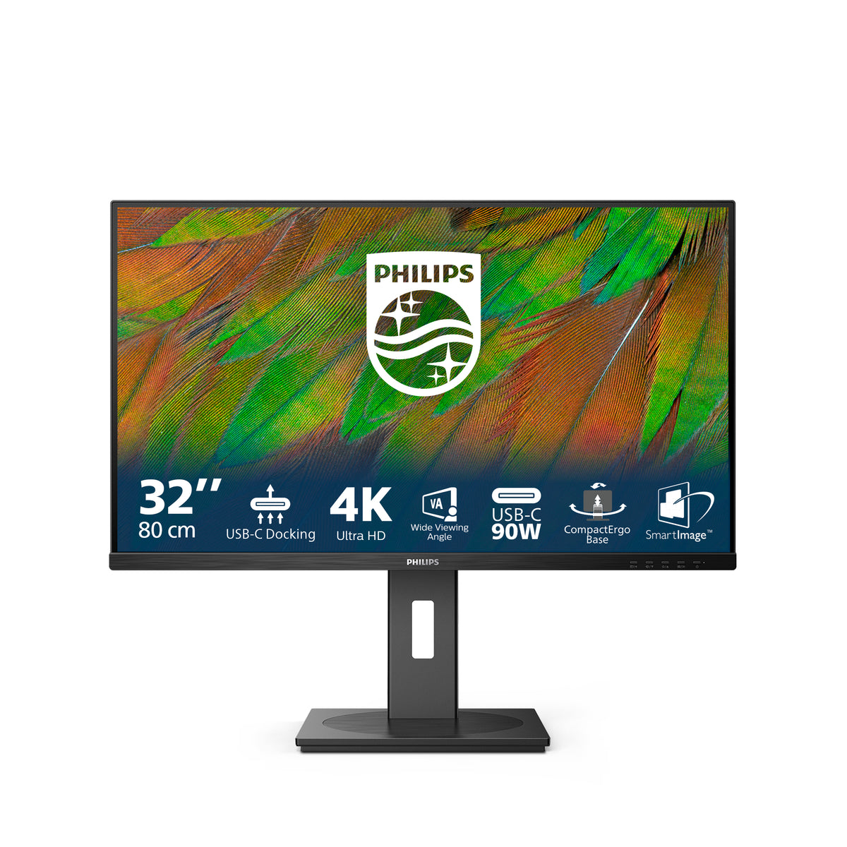 Philips 3000 series 32B1U3900/00 Computerbildschirm 80 cm (31.5") 3840 x 2160 Pixel 4K Ultra HD LCD Schwarz