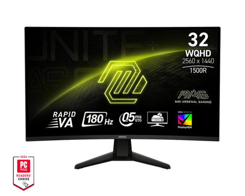 MSI MAG 32CQ6FDE Computerbildschirm 80 cm (31.5") 2560 x 1440 Pixel Wide Quad HD LCD Schwarz