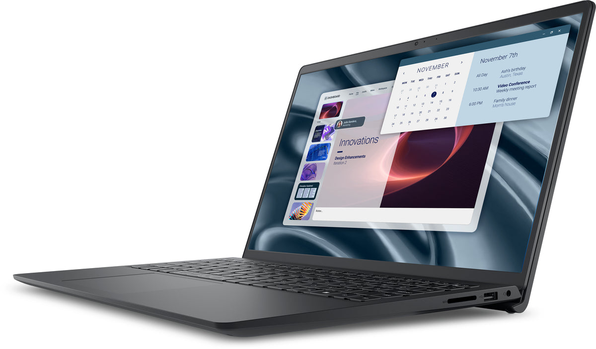 DELL Pro 15 Essential PV15255 AMD Ryzen™ 3 7320U Laptop 39,6 cm (15.6") Full HD 8 GB LPDDR5-SDRAM 512 GB SSD Wi-Fi 5 (802.11ac) Windows 11 Pro Deutsch Schwarz