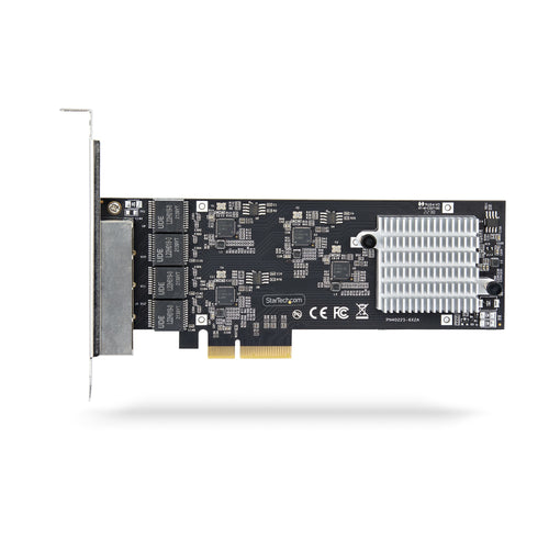 StarTech STARTECH.COM 4-Port 2.5 Gbit PCIe Netzwerkkarte Intel I225-V Dual-Port Computer LAN Karte