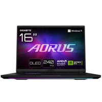 GIGABYTE AORUS MASTER 16 Gaming-Laptop - 16.0“, 240Hz OLED, AMD Ryzen 9 8940HX, RTX 5070 Ti GPU, 32GB DDR5 5600MHz, 1 x Gen4 1TB SSD, Windows 11 Pro, 2 Jahre Garantie, AORUS MASTER 16 8XJJ4DEE64SP