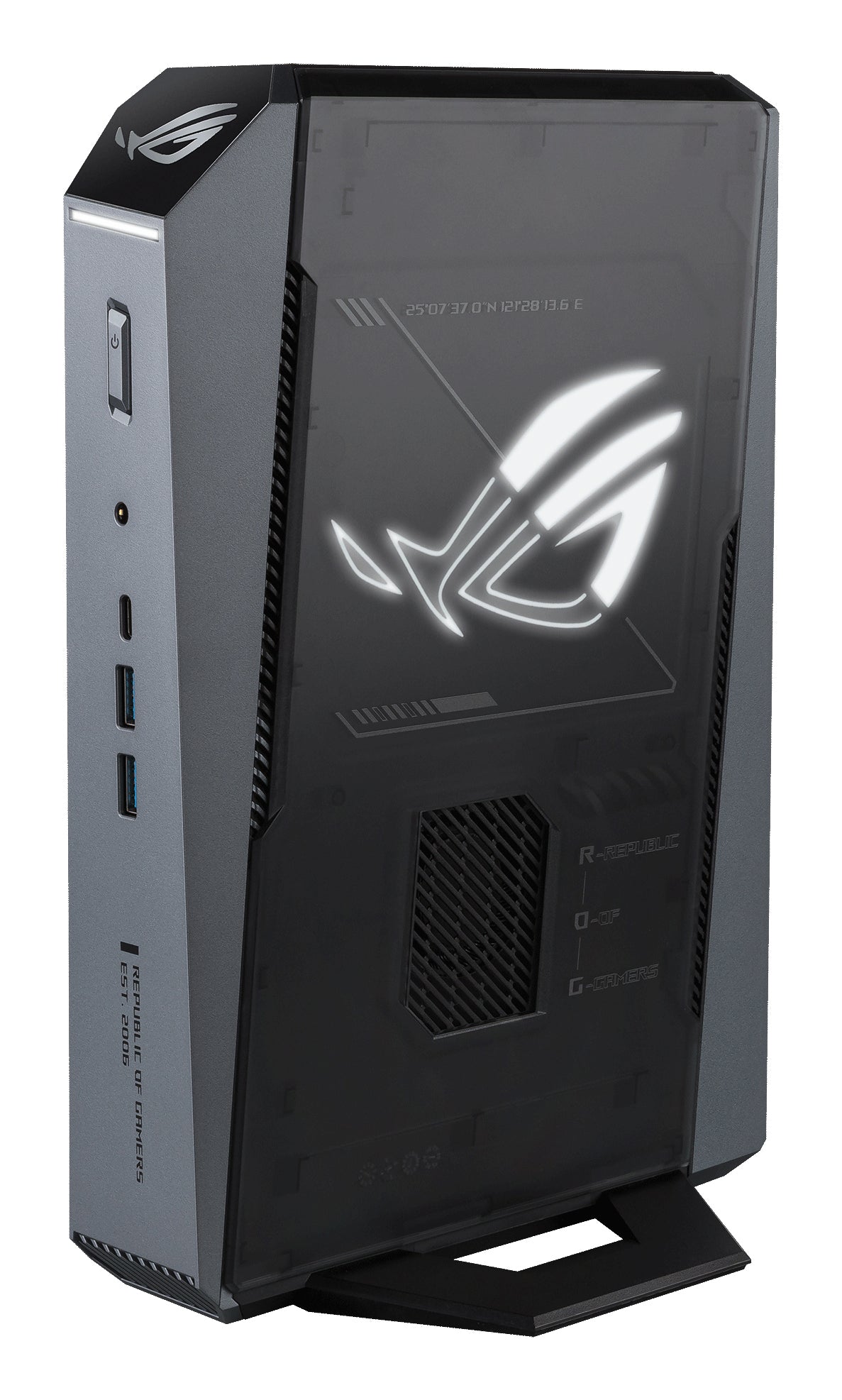ASUS ROG GR70-N90039AN AMD Ryzen™ 9 9955HX 32 GB DDR5-SDRAM 1 TB SSD NVIDIA GeForce RTX 5070 Windows 11 Home Mini PC PC Schwarz