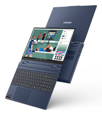 Lenovo IdeaPad 5 2-in-1 15AGP11 Copilot+ PC AMD Ryzen AI 5 430 Hybrid (2-in-1) 38,9 cm (15.3") Touchscreen WUXGA 16 GB DDR5-SDRAM 512 GB SSD Wi-Fi 7 (802.11be) Windows 11 Home Blau Deutsch