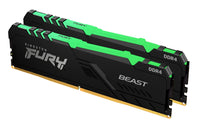 Kingston Technology FURY Beast RGB Speichermodul 32 GB 2 x 16 GB DDR4 2666 MT/s 288-pin DIMM