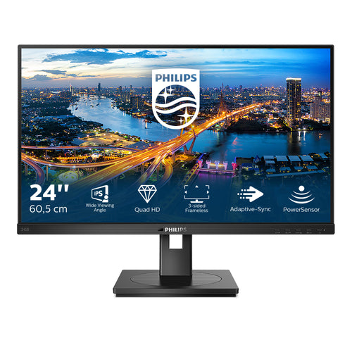 Philips B Line 245B1/00 Computerbildschirm 60,5 cm (23.8") 2560 x 1440 Pixel Quad HD LED Schwarz