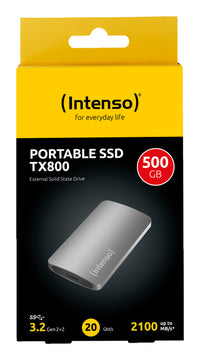 Intenso TX800 500 GB USB Typ-C USB 3.2 Gen 2x2 Anthrazit