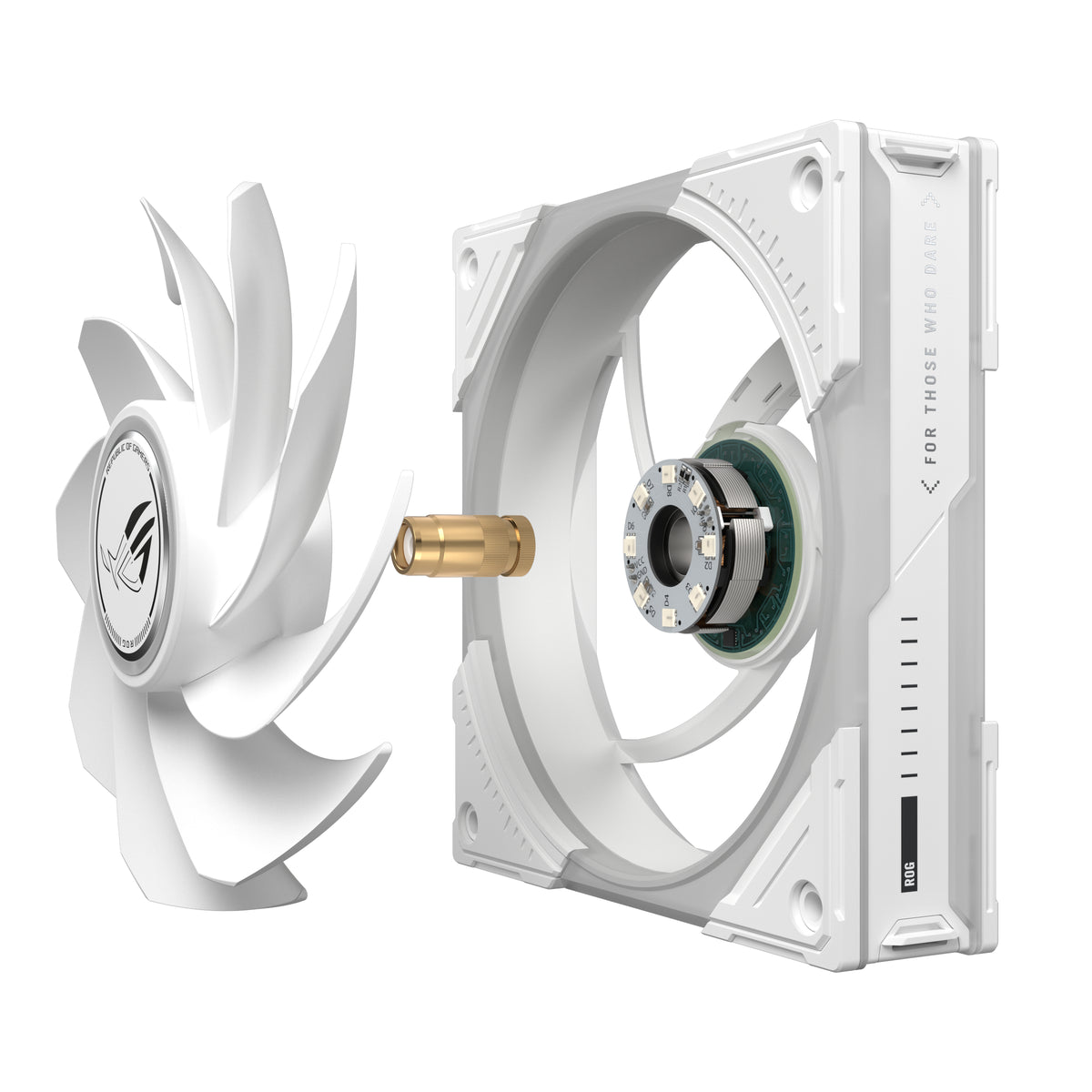 ASUS ROG Eurux GR120 ARGB Reverse Fan White Edition - Triple Pack Computergehäuse Ventilator 12 cm Weiß 3 Stück(e)