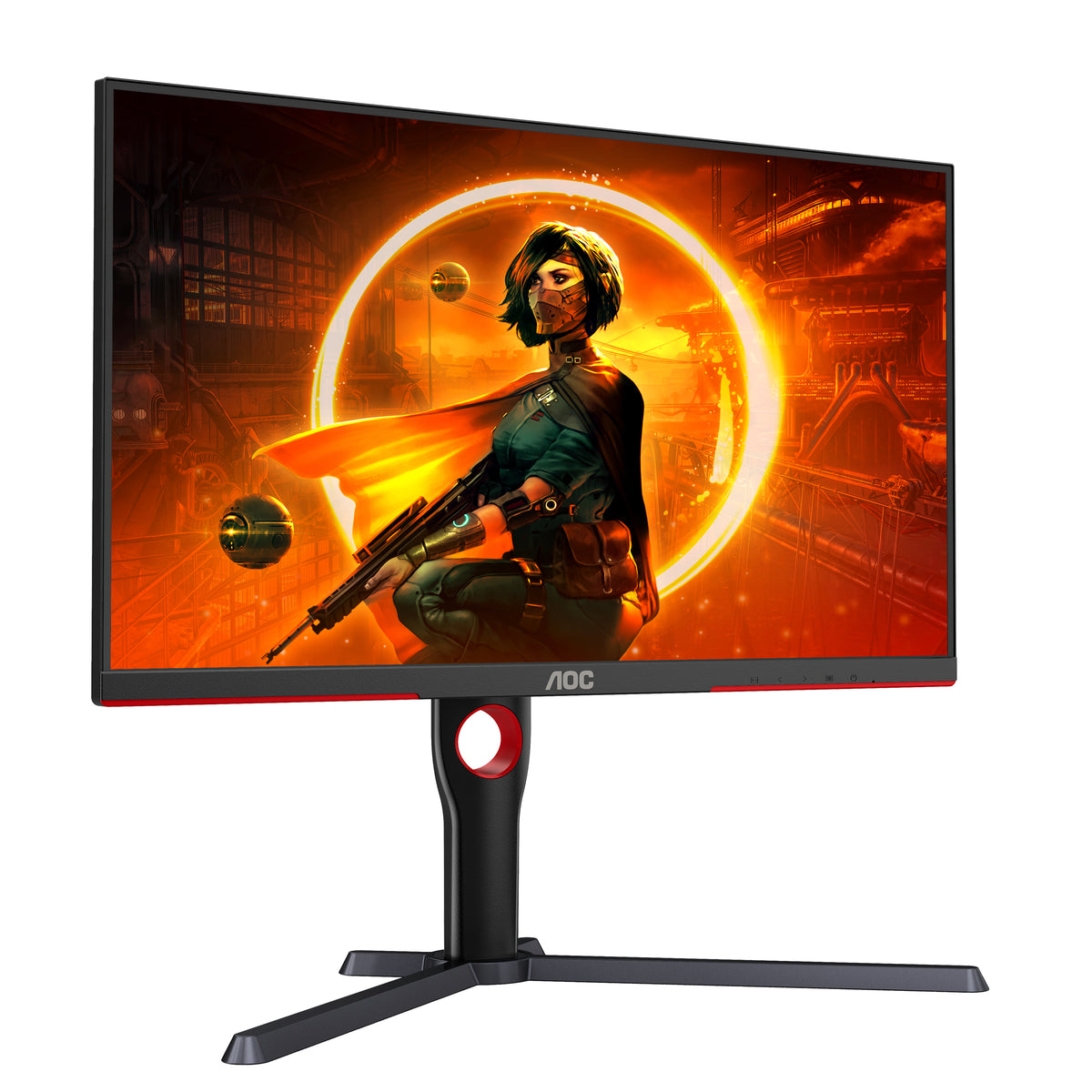 AOC G3 Q27G3XMN/BK Computerbildschirm 68,6 cm (27") 2560 x 1440 Pixel 2K Ultra HD LED Schwarz, Rot