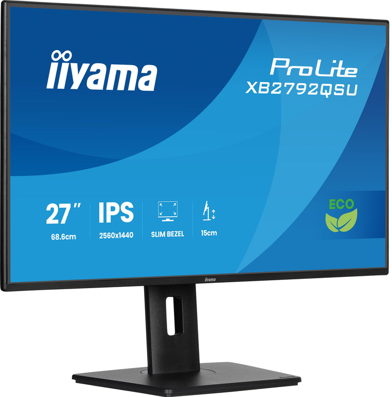 iiyama ProLite XB2792QSU-B1 Computerbildschirm 68,6 cm (27") 2560 x 1440 Pixel Quad HD LED Schwarz