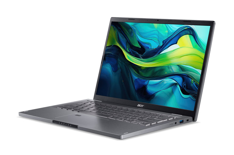 Acer Aspire A14-51M-51PY Intel Core 5 120U Laptop 35,6 cm (14") WUXGA 8 GB LPDDR5-SDRAM 512 GB SSD Wi-Fi 6E (802.11ax) Windows 11 Home Deutsch Schwarz