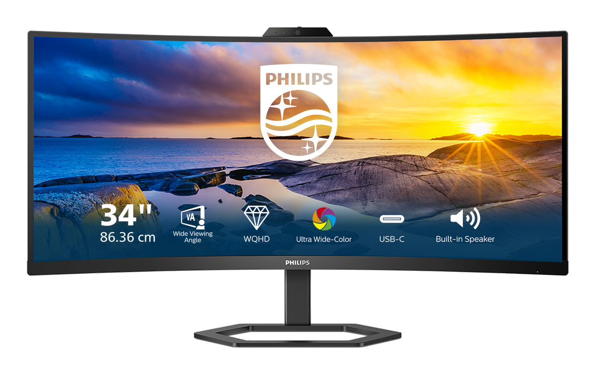 Philips 5000 series 34E1C5600HE/00 Computerbildschirm 86,4 cm (34") 3440 x 1440 Pixel 4K Ultra HD LED Schwarz