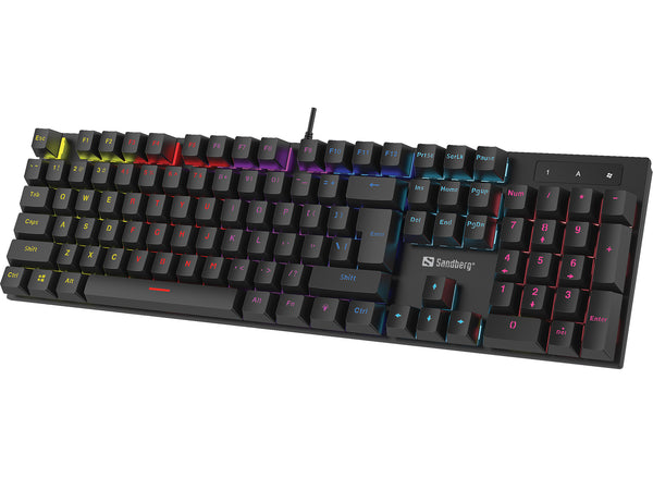 Sandberg 640-31 Tastatur Gaming USB QWERTZ Deutsch Schwarz