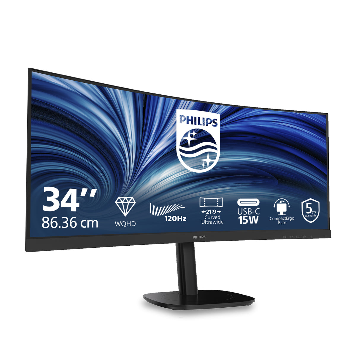 Philips 34B2N3500C/00 Computerbildschirm 86,4 cm (34") 3440 x 1440 Pixel