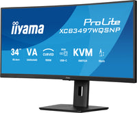 iiyama ProLite XCB3497WQSNP-B1 Computerbildschirm 86,4 cm (34") 3440 x 1440 Pixel UltraWide Quad HD LED Schwarz