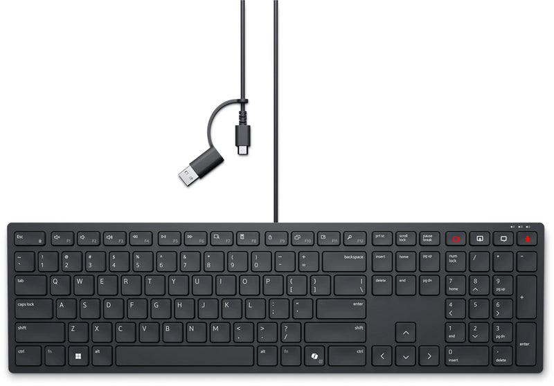 DELL Pro kabelgebundene Collaboration-Tastatur – KB525C - deutsch (QWERTZ)