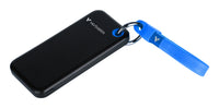 Verbatim Pocket SSD 256 GB USB Typ-C 3.2 Gen 2 (3.1 Gen 2) Schwarz, Blau