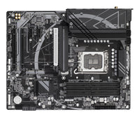 GIGABYTE Z790 EAGLE AX Motherboard - Unterstützt Intel Core 14. Generation CPUs, 12+1+1 Phasen Digital VRM, bis zu 7600MHz DDR5 (OC), 3xPCIe 4.0 M.2, Wi-Fi 6E, 2.5GbE LAN, USB 3.2 Gen 2