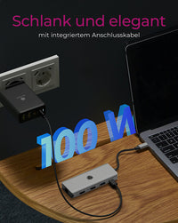 ICY BOX IB-DK4012-CPD, 9 in 1 USB Type-C® Notebook DockingStation, 2x HDMI