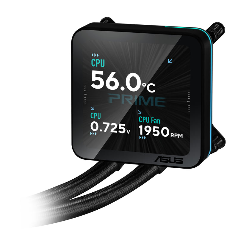 ASUS PRIME LC II 360 ARGB LCD Prozessor All-in-One-Flüssigkeitskühler 12 cm Schwarz 1 Stück(e)