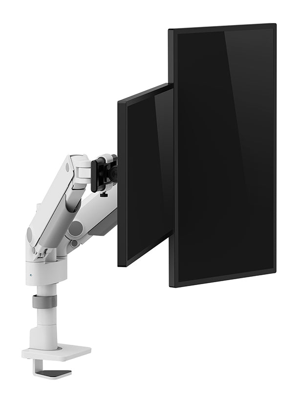 Neomounts DS65S-950WH2 Monitorarm 24-34" - Gasfeder - Topfix - mehrfach verstellbar - 180°-Stopp