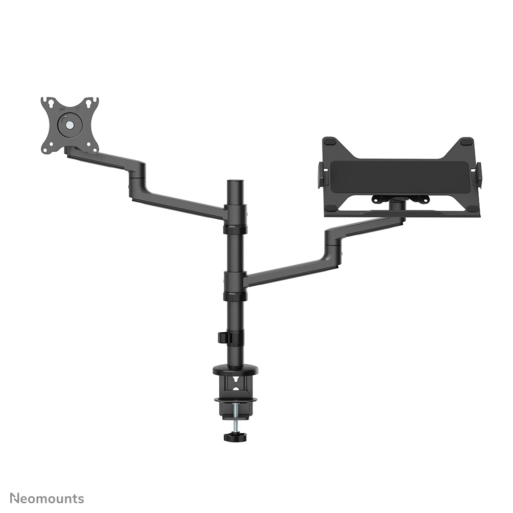 Neomounts DS20-425BL2 Monitorarm mit Laptop-Halterung 17-27" - platzsparend