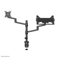 Neomounts DS20-425BL2 Monitorarm mit Laptop-Halterung 17-27" - platzsparend