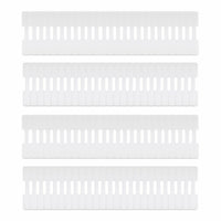 StarTech.com 9 cm Kabelschilder, 100 Stück, Weiß, Klettverschluss mit Beschriftungsfeld, Klettband Kabelbinder/Kabeletiketten für Kabelmarkierung, Kabelbeschriftung