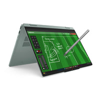 Lenovo IdeaPad 5 2-in-1 14AGP11 Copilot+ PC AMD Ryzen AI 5 430 Hybrid (2-in-1) 35,6 cm (14") Touchscreen WUXGA 16 GB DDR5-SDRAM 512 GB SSD Wi-Fi 7 (802.11be) Windows 11 Home Grün, Grau Deutsch