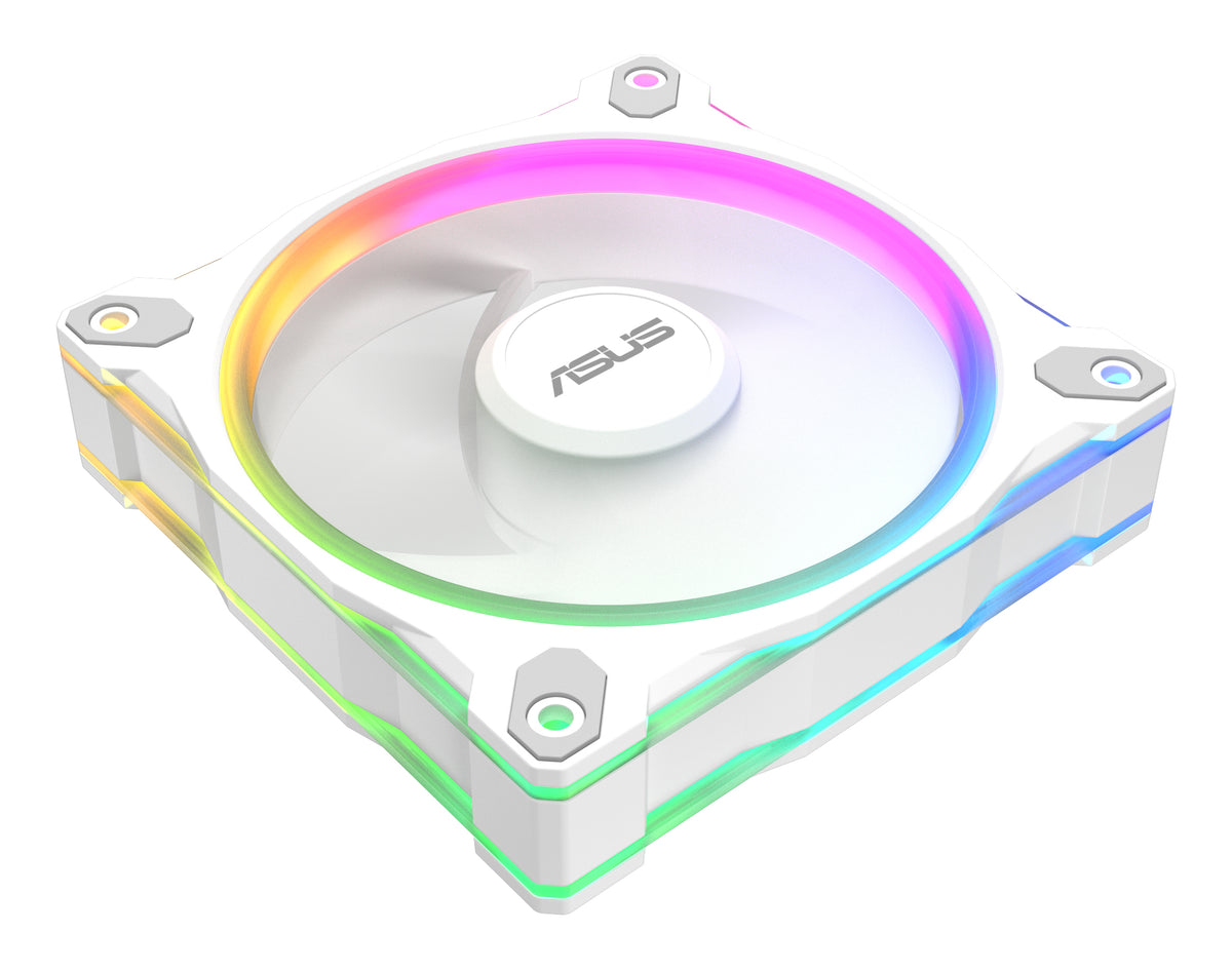 ASUS Prime MR120 Fan ARGB Reverse White 3in1 Computergehäuse Ventilator 12 cm Weiß 3 Stück(e)