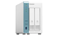 QNAP TS-231P3 NAS Tower Annapurna Labs Alpine AL-214 4 GB DDR3 0 TB QNAP QTS Türkis, Weiß